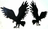 GG Cutout Eagle Medium Tape Mount Chrome Plated 9 1/2" #94031 & 94032 Pair