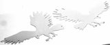 GG Cutout Eagle Medium Tape Mount Chrome Plated 9 1/2" #94031 & 94032 Pair
