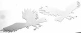 GG Cutout Eagle Medium Tape Mount Chrome Plated 9 1/2" #94031 & 94032 Pair