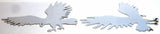 GG Cutout Eagle Medium Tape Mount Chrome Plated 9 1/2" #94031 & 94032 Pair