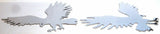 GG Cutout Eagle Medium Tape Mount Chrome Plated 9 1/2" #94031 & 94032 Pair