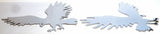 GG Cutout Eagle Medium Tape Mount Chrome Plated 9 1/2" #94031 & 94032 Pair