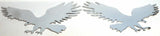 GG Cutout Eagle Medium Tape Mount Chrome Plated 9 1/2" #94031 & 94032 Pair