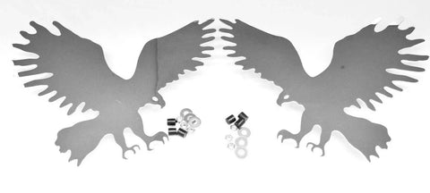 GG Cutout Eagle Small Stud Mount Chrome Plated 6" X 4.5 " #94035 94036 Pair