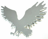 Cutout eagle small face to the left chrome metal tape mount Peterbilt Kenworth