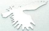 cut out eagle small face to the left chrome metal tape mount Peterbilt Kenworth