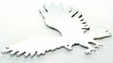 Cutout eagle small face to the left chrome metal tape mount Peterbilt Kenworth