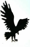 Cutout eagle small face to the right chrome metal tape mount Peterbilt Kenworth