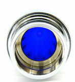 Bumper Guide Top for 1" Pipe Plastic Blue Lens Chrome Aluminum GG#94761-Pair