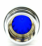 Bumper Guide Top for 1" Pipe Plastic Blue Lens Chrome Aluminum GG#94761-Pair