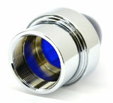 Bumper Guide Top for 1" Pipe Plastic Blue Lens Chrome Aluminum GG#94761-Pair