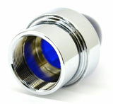 Bumper Guide Top for 1" Pipe Plastic Blue Lens Chrome Aluminum GG#94761-Pair