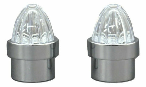 Bumper Guide Top for 1" Pipe Plastic Clear Lens Chrome Aluminum GG#94762 Pair