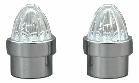 Bumper Guide Top for 1" Pipe Plastic Clear Lens Chrome Aluminum GG#94762 Pair