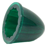 Bumper Guide Top for 1" Pipe Plastic Green Lens Chrome Aluminum GG#94763 Pair