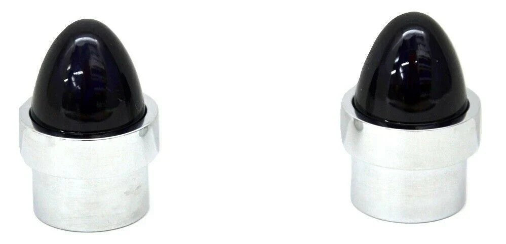 Bumper Guide Top for 1" Pipe Plastic Purple Lens Chrome Aluminum GG#94764 Pair