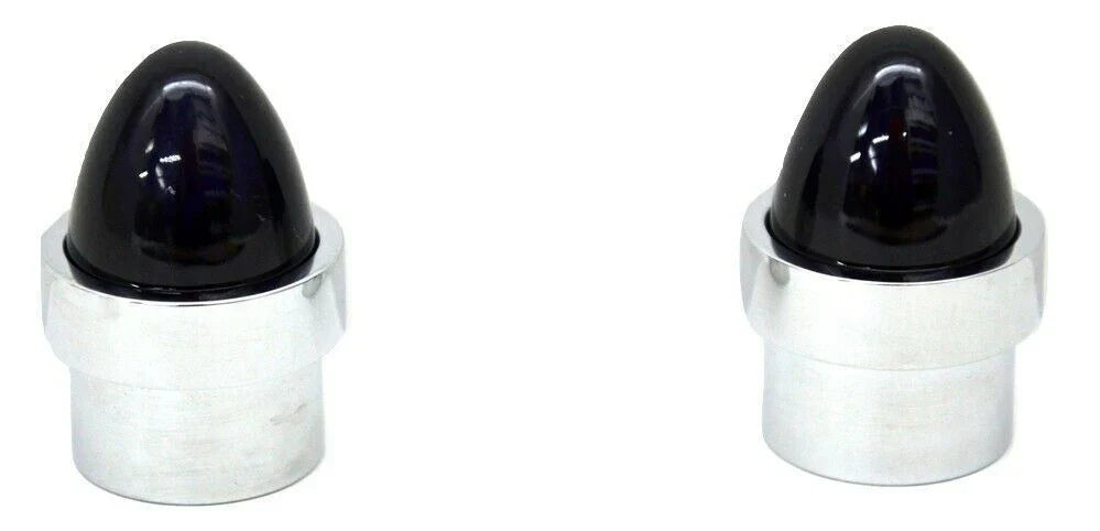 Bumper Guide Top for 1" Pipe Plastic Purple Lens Chrome Aluminum GG#94764 Pair