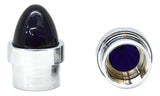 Bumper Guide Top for 1" Pipe Plastic Purple Lens Chrome Aluminum GG#94764 Pair