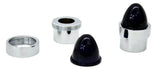 Bumper Guide Top for 1" Pipe Plastic Purple Lens Chrome Aluminum GG#94764 Pair