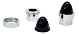 Bumper Guide Top for 1" Pipe Plastic Purple Lens Chrome Aluminum GG#94764 Pair