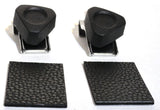 Door Window Triangle Glass Vent Lock Set Chrome & Plastic GG#95010 Pair