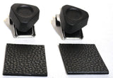 Door Window Triangle Glass Vent Lock Set Chrome & Plastic GG#95010 Pair