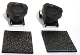 Door Window Triangle Glass Vent Lock Set Chrome & Plastic GG#95010 Pair