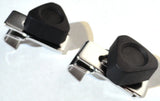 Door Window Triangle Glass Vent Lock Set Chrome & Plastic GG#95010 Pair