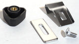 Door Window Triangle Glass Vent Lock Set Chrome & Plastic GG#95010 Pair