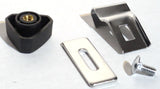 Door Window Triangle Glass Vent Lock Set Chrome & Plastic GG#95010 Pair