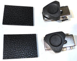 Door Window Triangle Glass Vent Lock Set Chrome & Plastic GG#95010 Pair