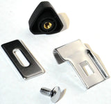 Door Window Triangle Glass Vent Lock Set Chrome & Plastic GG#95010 Pair