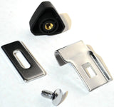 Door Window Triangle Glass Vent Lock Set Chrome & Plastic GG#95010 Pair