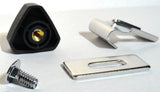 Door Window Triangle Glass Vent Lock Set Chrome & Plastic GG#95010 Pair