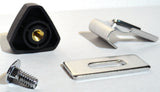 Door Window Triangle Glass Vent Lock Set Chrome & Plastic GG#95010 Pair