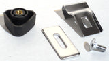 Door Window Triangle Glass Vent Lock Set Chrome & Plastic GG#95010 Pair