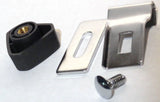 Door Window Triangle Glass Vent Lock Set Chrome & Plastic GG#95010 Pair