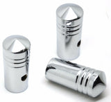 Peterbilt Toggle Switch Extensions Mini Cone Pointed Chrome Aluminum 1"-3 Pcs