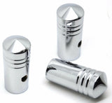 Peterbilt Toggle Switch Extensions Mini Cone Pointed Chrome Aluminum 1"-3 Pcs