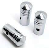 Peterbilt Toggle Switch Extensions Mini Cone Pointed Chrome Aluminum 1"-3 Pcs