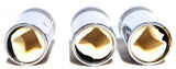 3-Toggle Switch Extensions Universal Fit Cone Pointed Chrome 1-1/8 Tall GG#95200