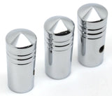 3-Toggle Switch Extensions Universal Fit Cone Pointed Chrome 1-1/8 Tall GG#95200