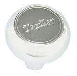 GG Deluxe Knob for Trailer Air Brake Chrome Screw-on Stainless Plaque #95381
