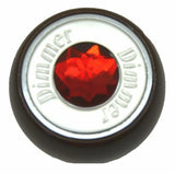 GG Dimmer Knob Rosewood Red Jewel Stainless Plaque Set Screw Mount #95655