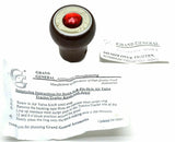 GG Dimmer Knob Rosewood Red Jewel Stainless Plaque Set Screw Mount #95655