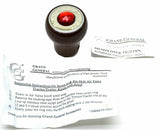 GG Dimmer Knob Rosewood Red Jewel Stainless Plaque Set Screw Mount #95655