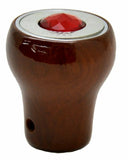 GG Dimmer Knob Rosewood Red Jewel Stainless Plaque Set Screw Mount #95655