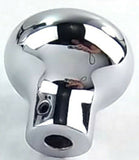 Deluxe Dimmer Control Knob Clear Jewel SS Block Letter for 1/4" Shaft GG#95662