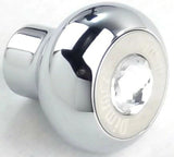 Deluxe Dimmer Control Knob Clear Jewel SS Block Letter for 1/4" Shaft GG#95662