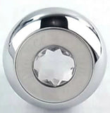 Deluxe Dimmer Control Knob Clear Jewel SS Block Letter for 1/4" Shaft GG#95662